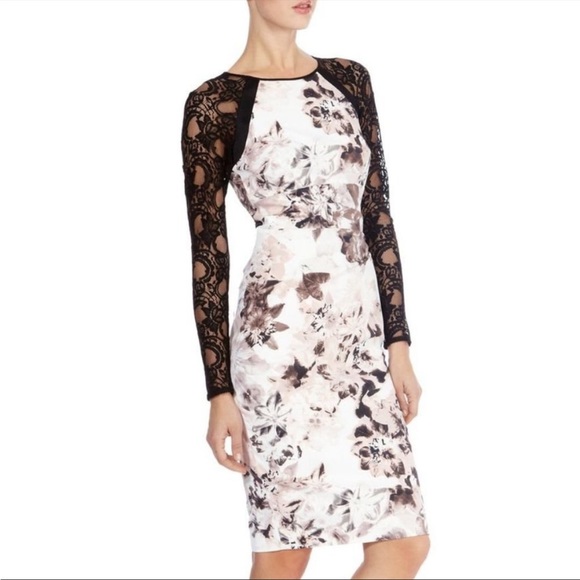 Karen Millen Lace Dresses Millen Guipure Lace Lace Dress Karen Millen  Floral Embroidered